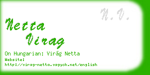 netta virag business card
